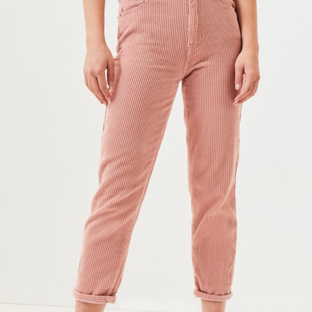 blush corduroy mom jeans